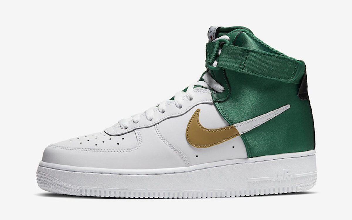 NBA x Nike Air Force 1 High 'Celtics' - DELTITECH