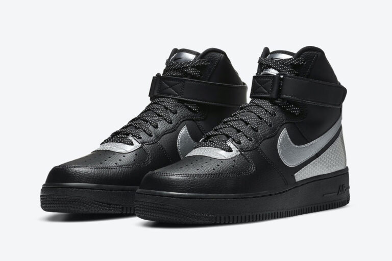 3M x Nike Air Force 1 High 'Black' - DELTITECH