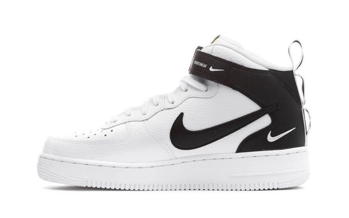 Nike Air Force 1 Mid '07 LV8 'White Black' - DELTITECH